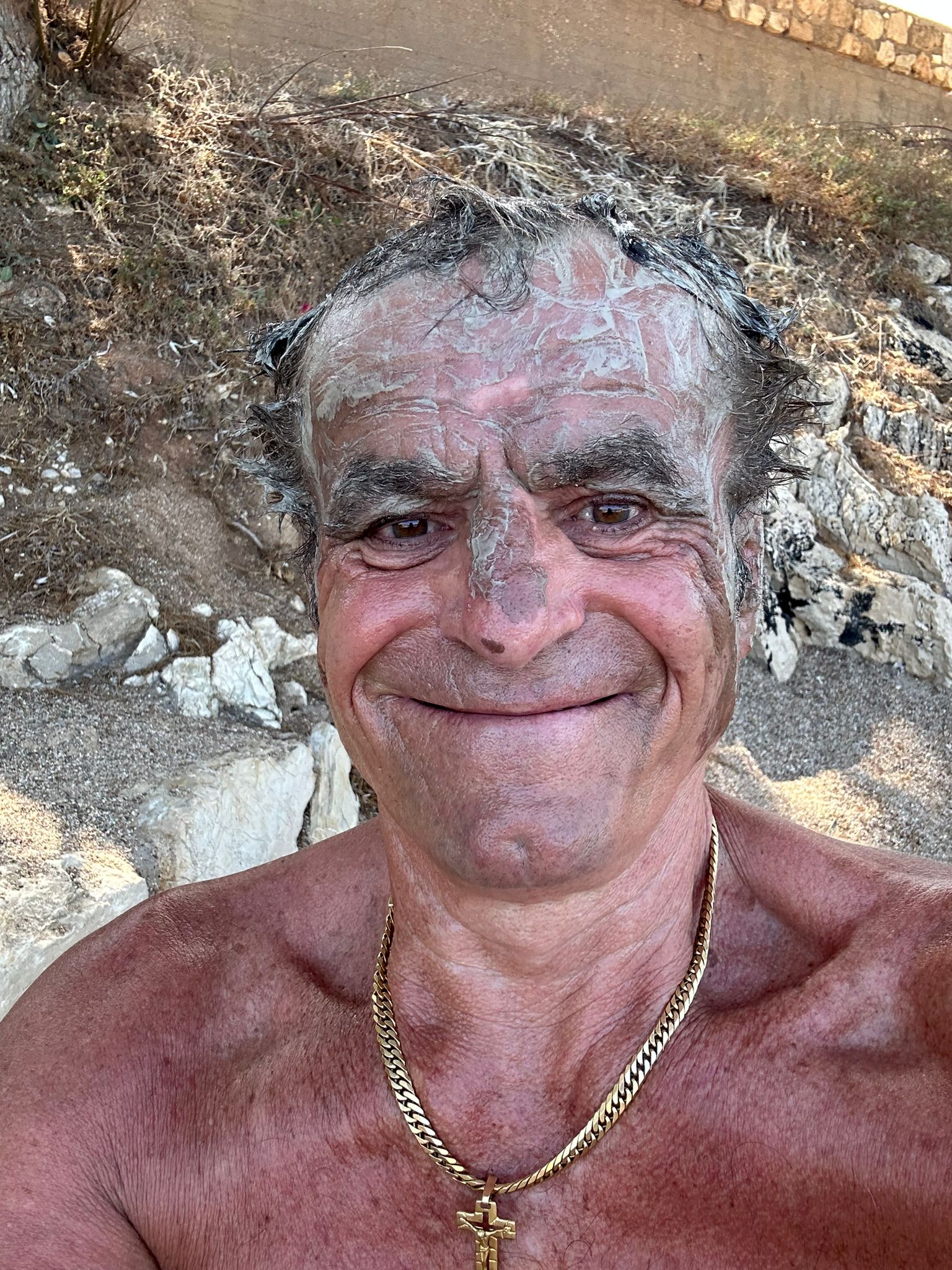 Frank smiling