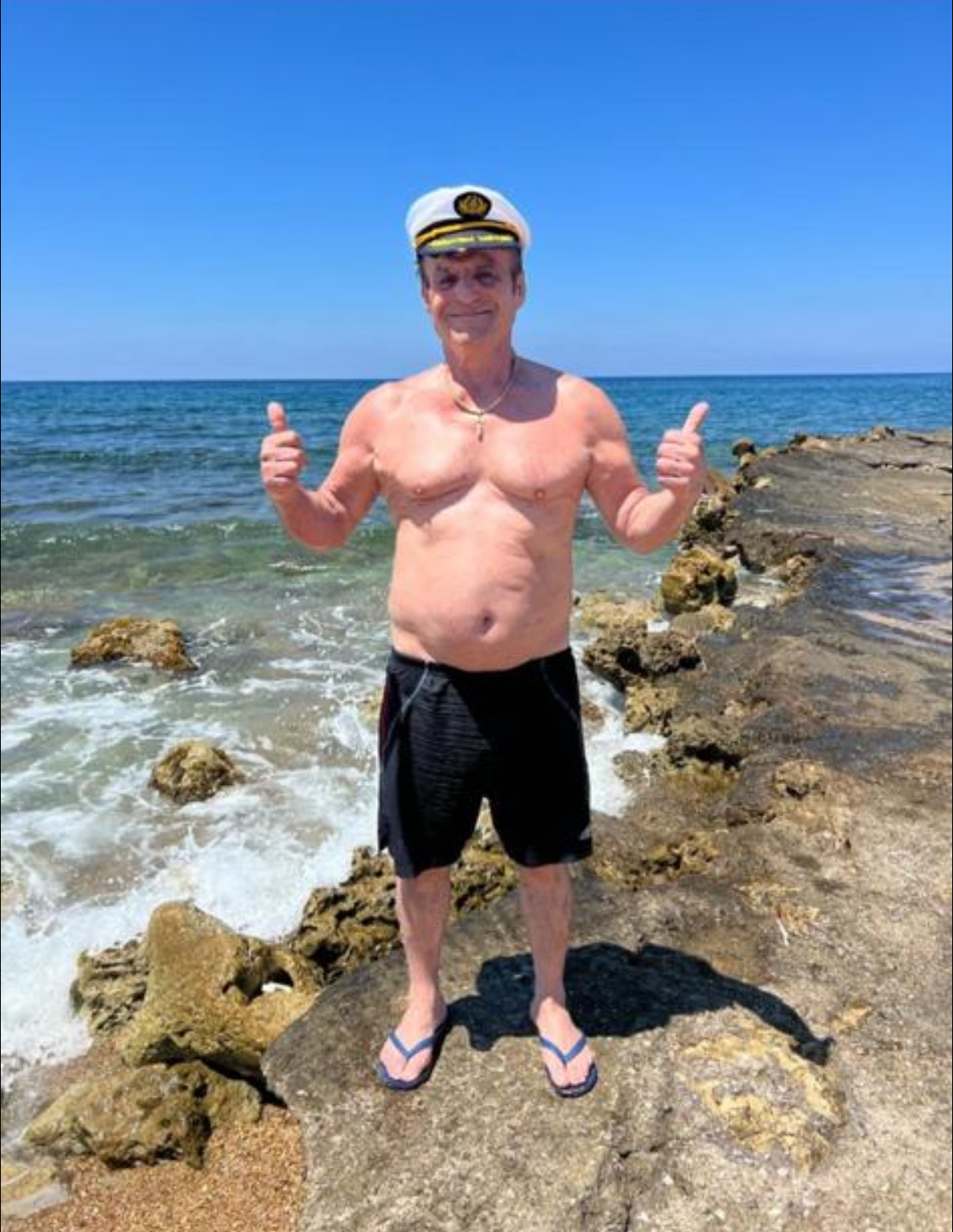 Frank at the beach
